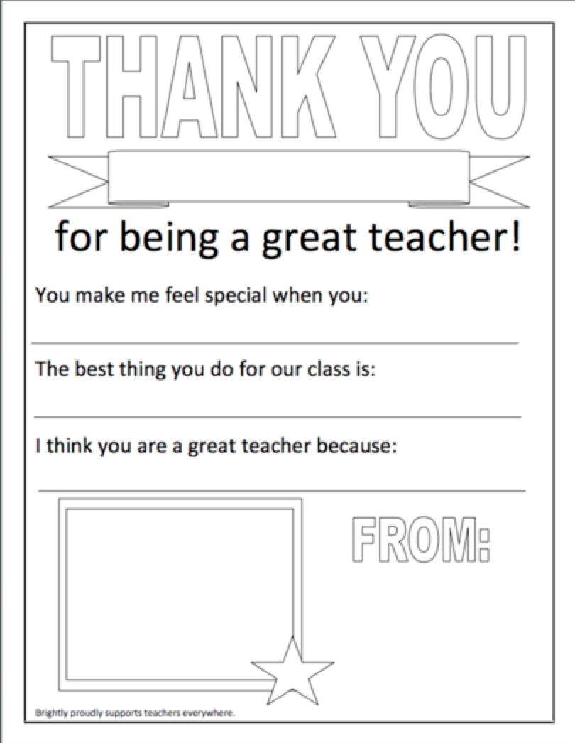 thank you printable